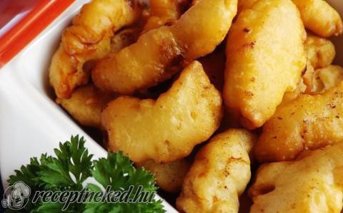 Krémsajtos bundában sült csirkefalatok recept