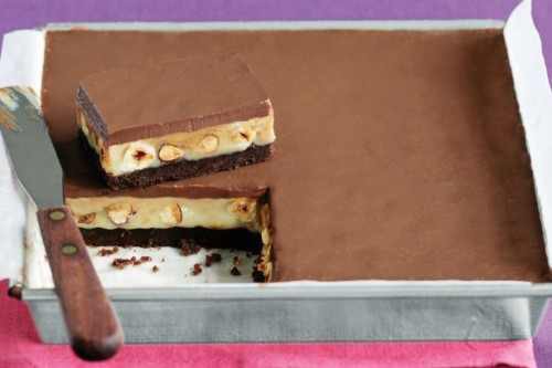 Csokoládés karamell torta sütés nélkül