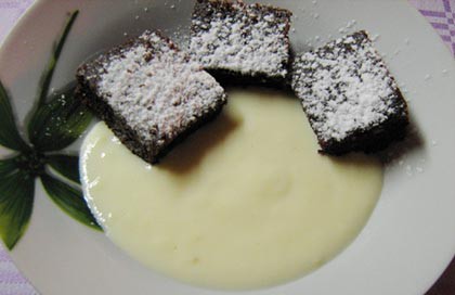 kefires kakaós diós kocka