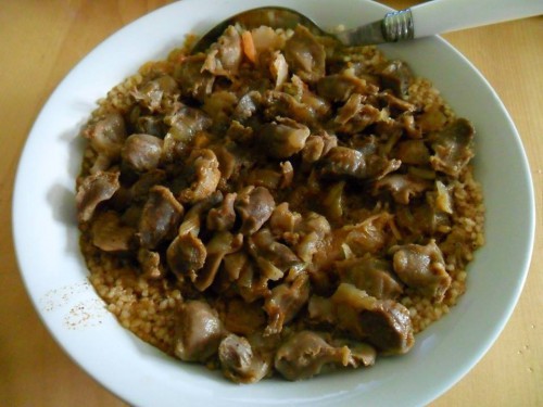 Paleo zúzapörkölt kuszkusszal