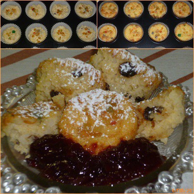 rizskoch/rizsfelfújt muffin formában