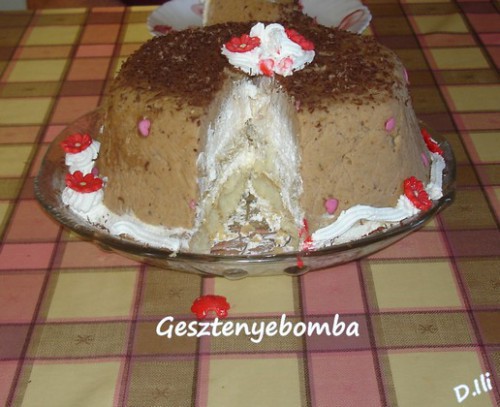 Gesztenyebomba-tejszínes
