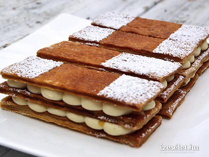 Francia krémes vaníliás mascarponével