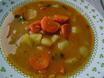 Zöldséges krumplileves