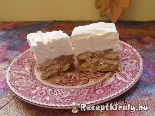 Gesztenyés kekszes sütés nélkül