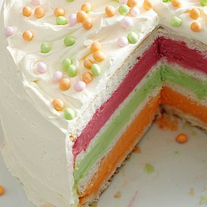 Layered Sherbet Cake