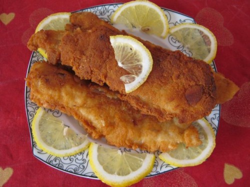 Rántott halszeletek