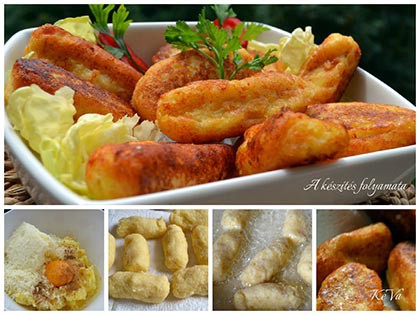 Sajtos burgonyakrokett