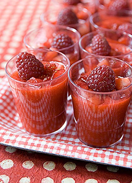 Gránátalmás-málnás smoothie