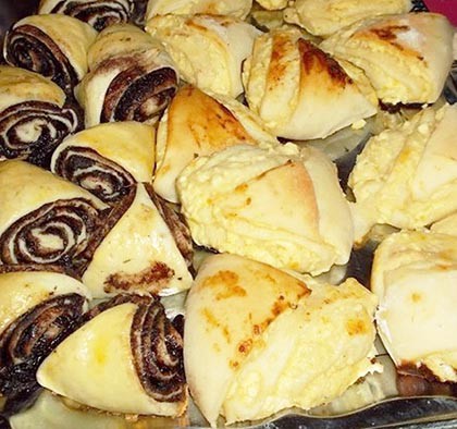 Édes háromszögek csokisan, túrósan