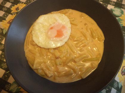 Zöldbabfőzelék egyszerűen
