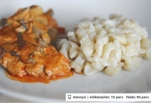 Bakonyi sertésszelet recept