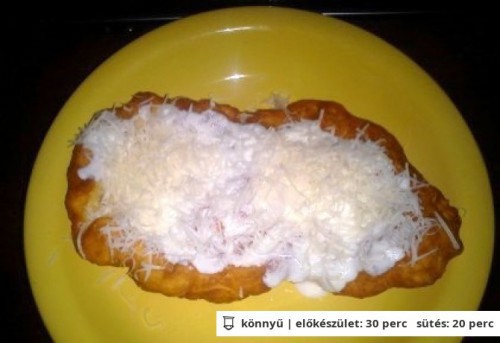 Kefíres lángos 8. - félórás recept