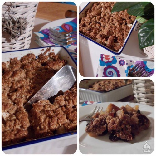 Almás crumble