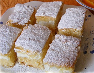 Citromos-túrós szelet