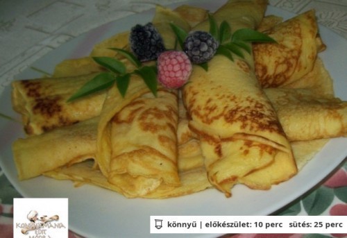 Forrázott kefires palacsinta recept
