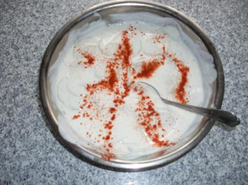 Tzaziki kefirrel és tejföllel