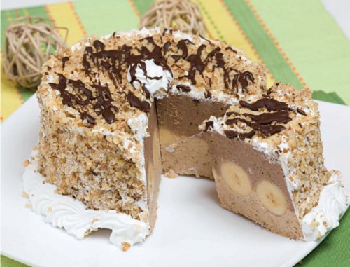 Banános torta (sütés nélküli)