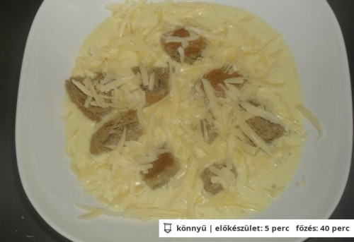Csípős sajtkrémleves