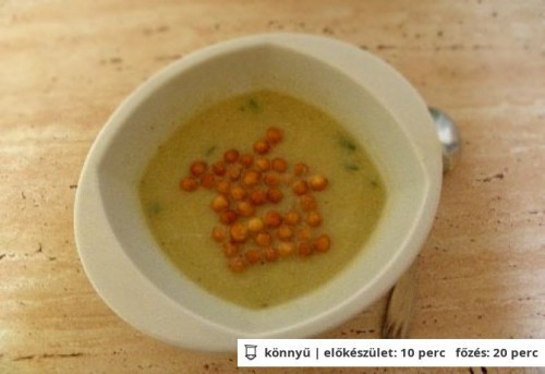 Tejszínes karalábé krémleves