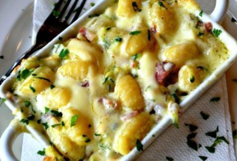 Burgonya carbonara