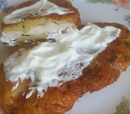 Tócsniba bujtatott csirkemellfilé
