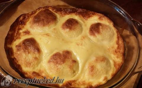 Sütőben sült túrógombóc édes tejföllel recept