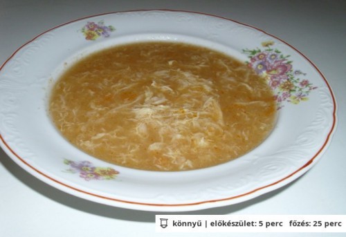 Csurgatott tojásleves